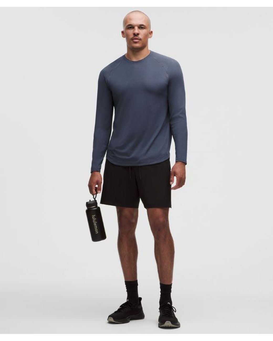 lululemon athletica Blue License To Train Long-Sleeve Shirt for men
