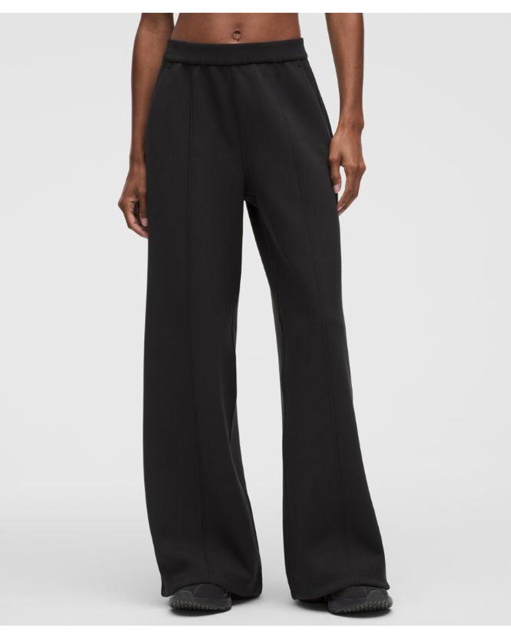 lululemon athletica Black – Smooth Spacer High-Rise Wide-Leg Pants Regular – – Size Large