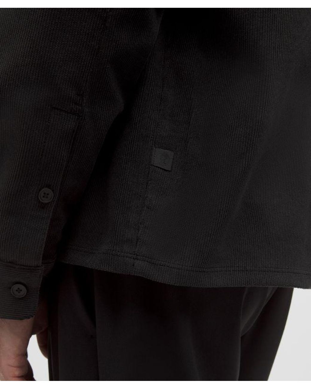 lululemon athletica Black Corduroy Relaxed-Fit Long-Sleeve Button-Up Shirt for men