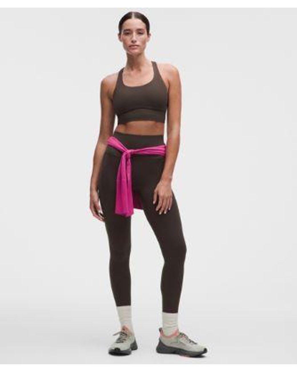 lululemon athletica Black – Energy Longline Sports Bra Medium Support, B-D Cups Evolve – – Size Large