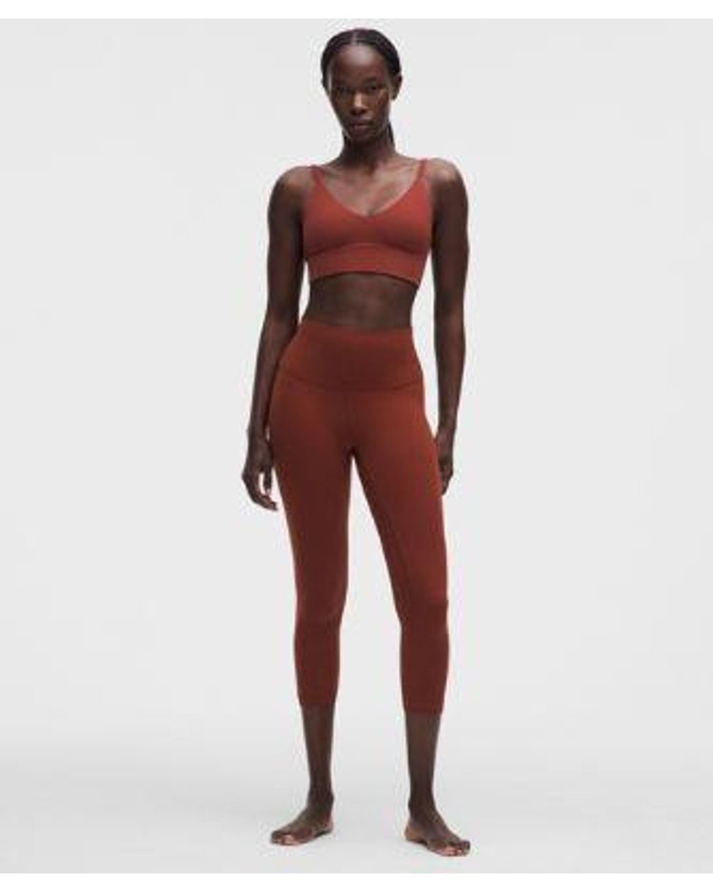 lululemon athletica Red Align High-Rise Crop 21"