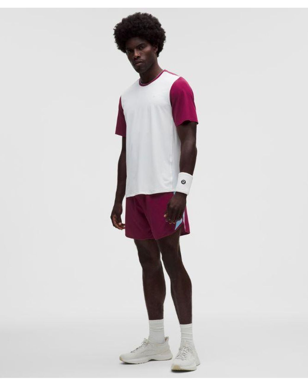 lululemon athletica Red – Pique Tennis Short-Sleeve Shirt – – Size Large for men