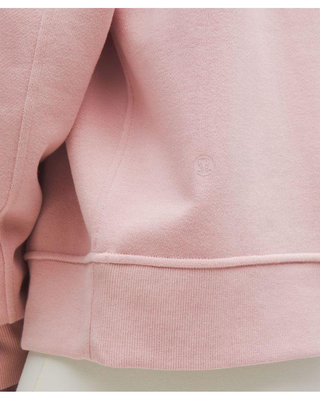 lululemon athletica Pink – Perfectly Oversized Fleece Crew Sweatshirt Logo – –