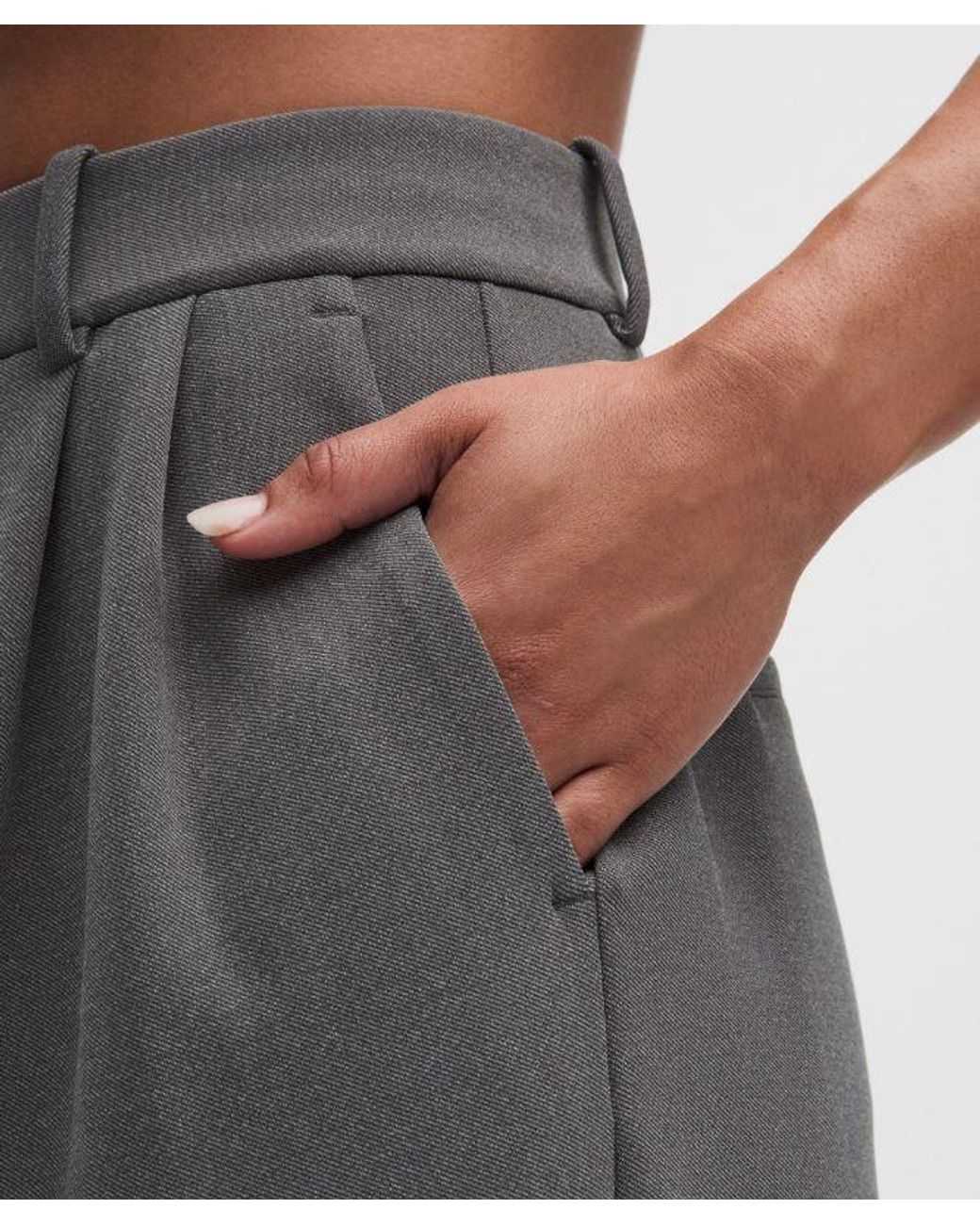 lululemon athletica Black – Daydrift High-Rise Wide-Leg Trousers Regular Twill – – Size Large