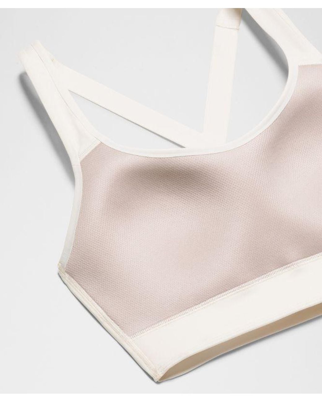 lululemon athletica White – Like A Cloud Train Sports Bra Medium Support, B/C Cup – – Size 14