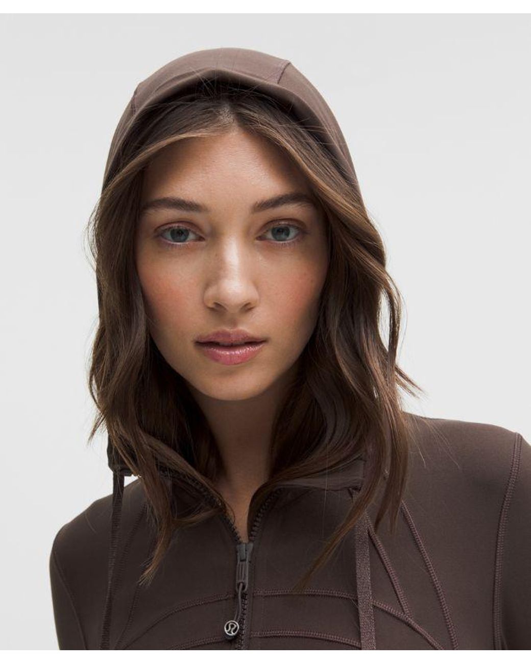 lululemon athletica Brown – Define Cropped Hooded Jacket Nulu – – Size 10