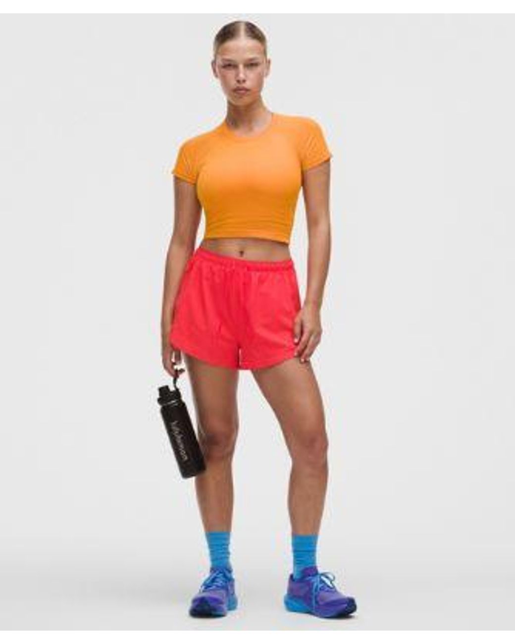 lululemon athletica – Textured High-Rise Running Shorts – 2.5" – Size Large