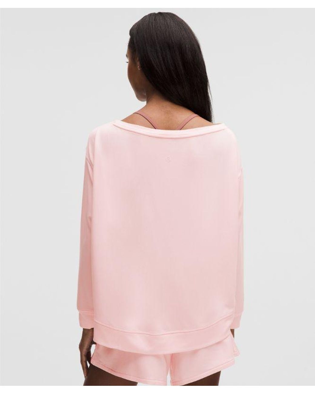 lululemon athletica Pink – Becalm Oversized Boatneck Long-Sleeve Shirt – – Size Medium