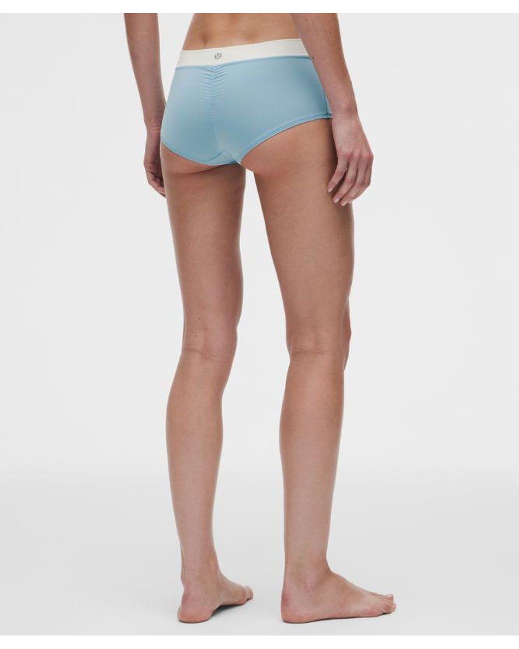 lululemon athletica Blue – Underease Mid-Rise Ruched Boyshort Underwear – /Pastel – Size Large