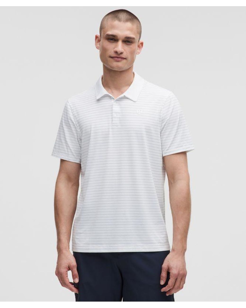 lululemon athletica White – Logo Sport Polo Short-Sleeve Fit – – Size Small for men