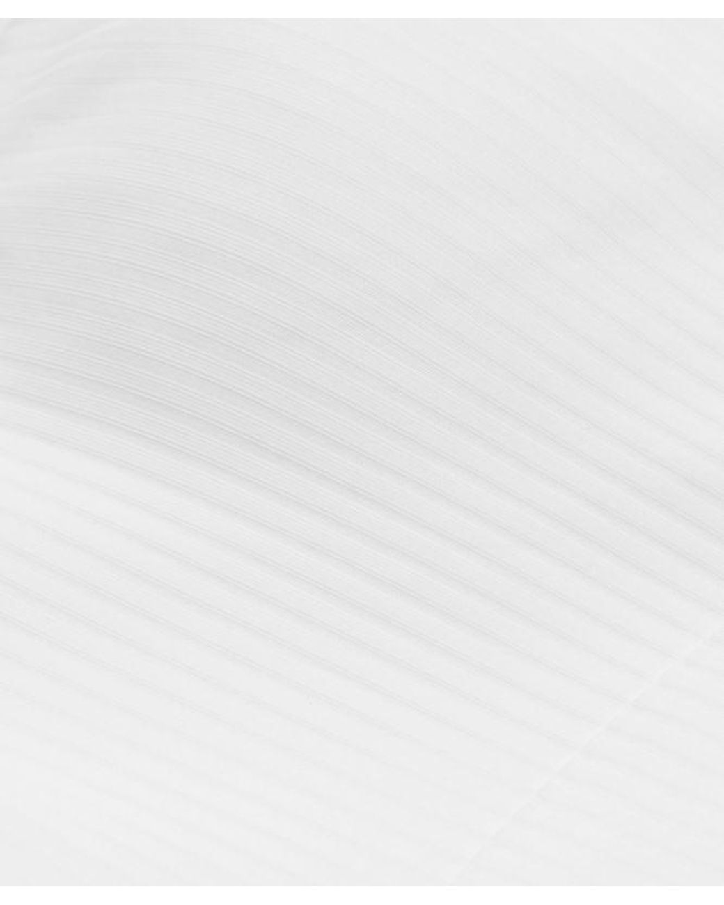 lululemon athletica White – Like A Cloud Ribbed Longline Sports Bra Light Support, B/C Cup – – Size 14