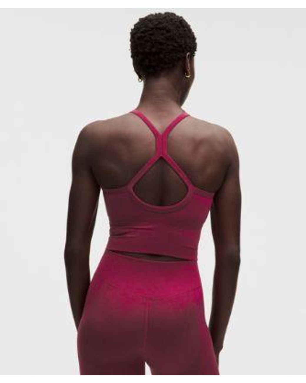 lululemon athletica Red – Get Low Cross-Back Training Tank Top Light Support, B/C Cup – – Size Large