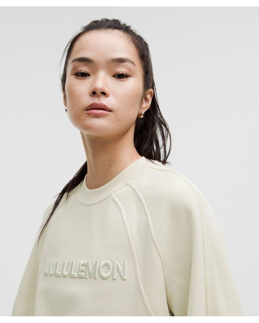 lululemon athletica White Scuba Oversized Pullover