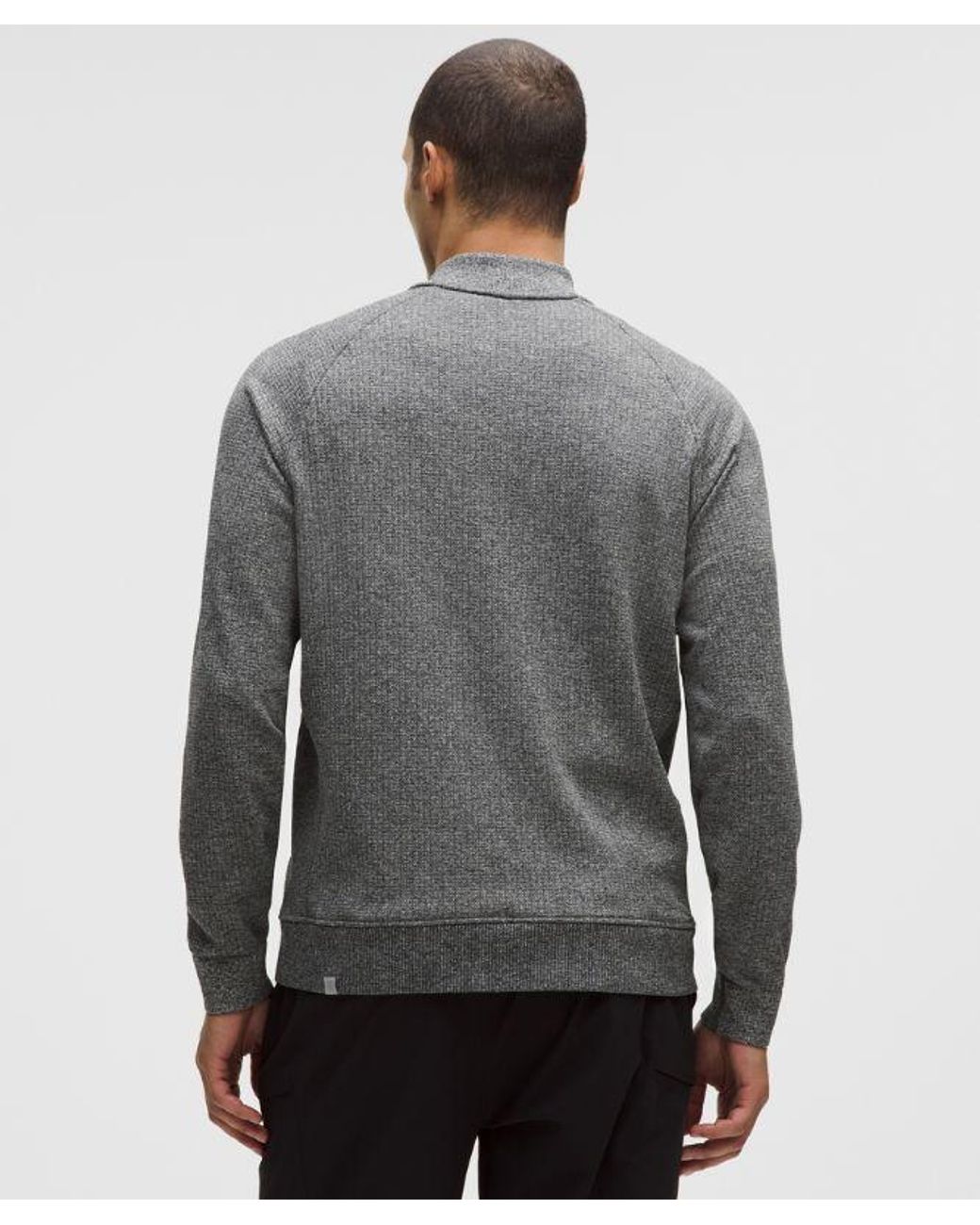 lululemon athletica Gray – Engineered Warmth Half Zip Sweatshirt – – for men