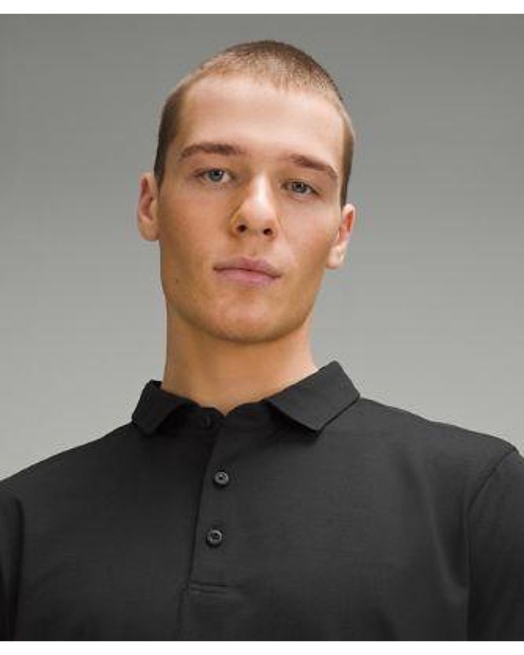 lululemon athletica Black – Evolution Short-Sleeve Polo Shirt – – Size Large for men