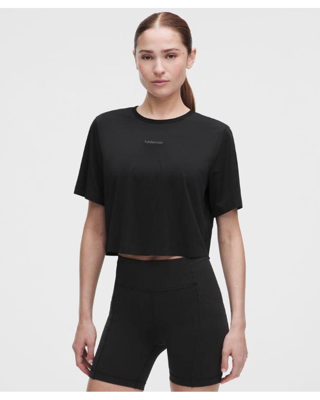 lululemon athletica Black – Lightweight Relaxed Running Short-Sleeve Shirt – – Size Large