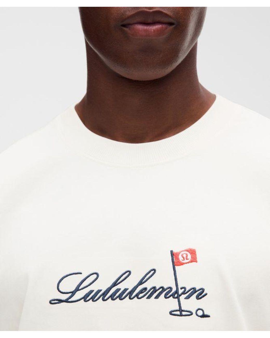 lululemon athletica White – Heavyweight Classic-Fit T-Shirt Golf Flag – – Size Large for men