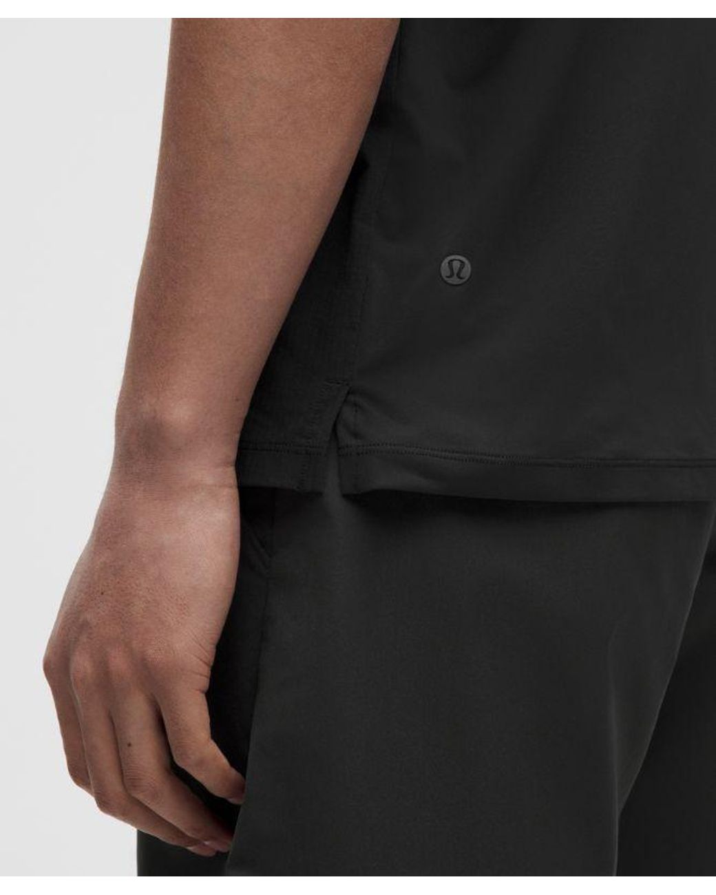 lululemon athletica Black Oversized Golf Polo Shirt for men