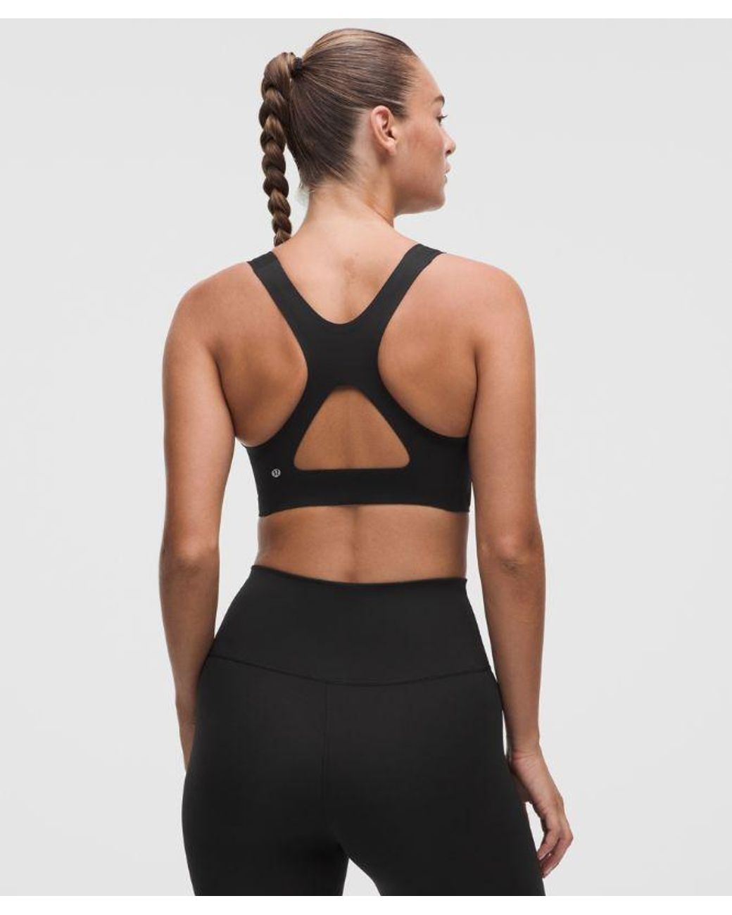 lululemon athletica Black Go Further Bra With Support Code Technology