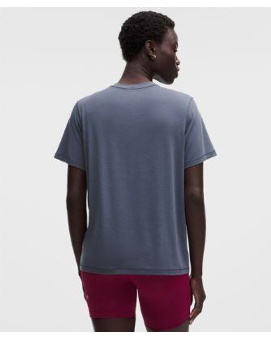 lululemon athletica Blue – Jersey Training Short-Sleeve Shirt – – Size 4