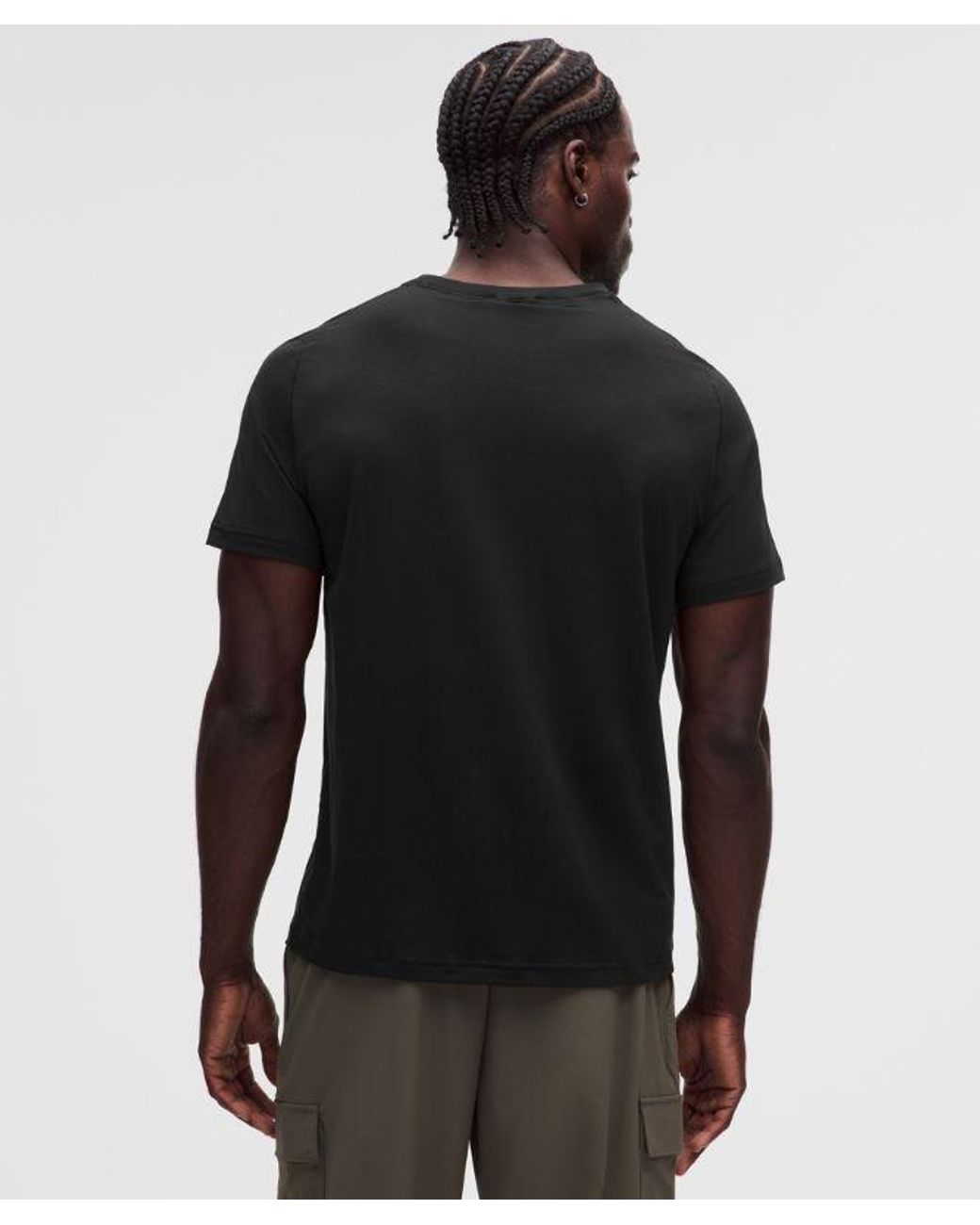 lululemon athletica Black Everyday Cotton-Blend Classic T-Shirt for men