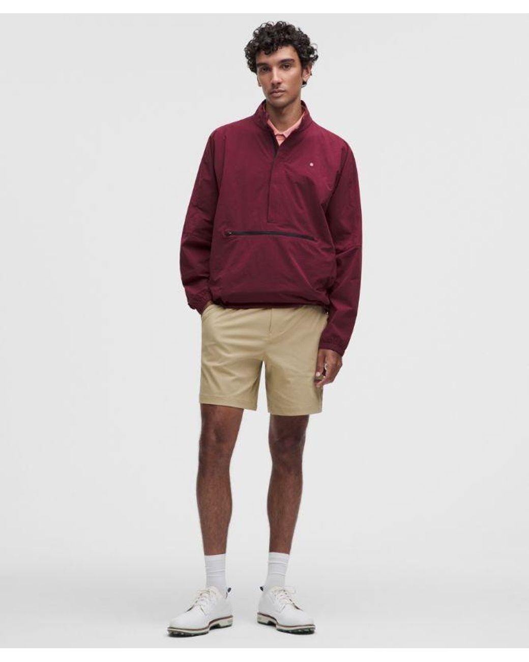 lululemon athletica Red – Insulated Ripstop Golf Half Zip Sweatshirt – Color Burgundy/ – Size Large for men
