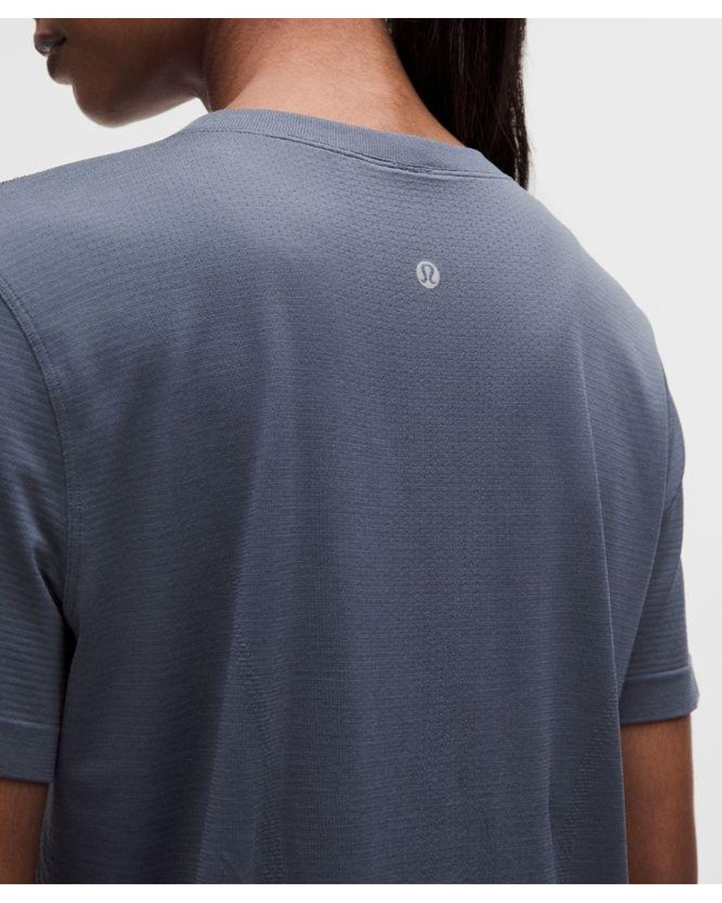 lululemon athletica Blue – Swiftly Relaxed Short-Sleeve Shirt Hip Length – – Size 4