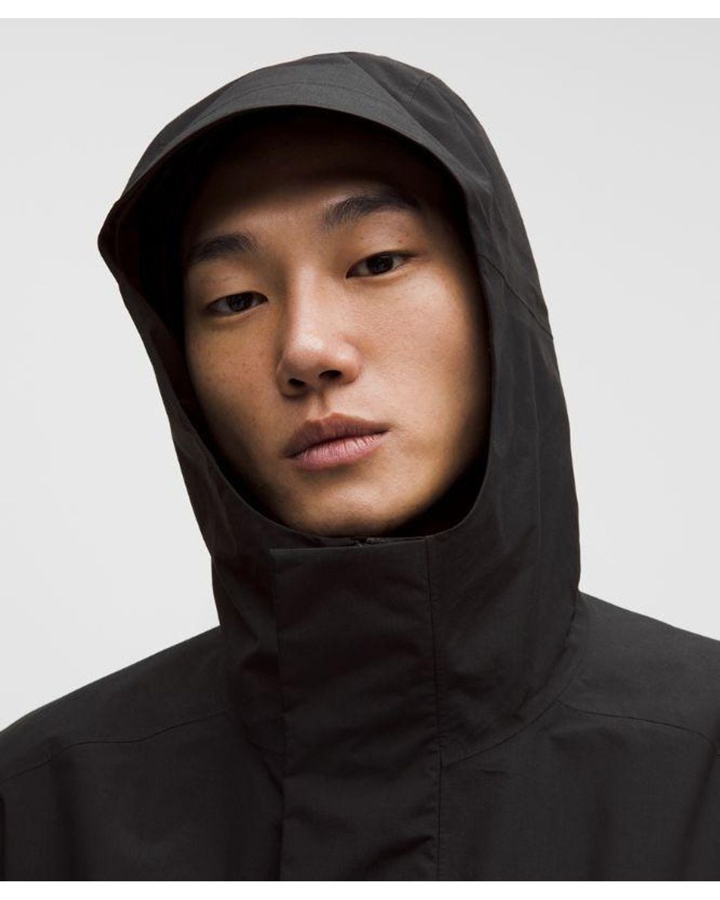 lululemon athletica Black Waterproof Cinch-Hem Jacket for men