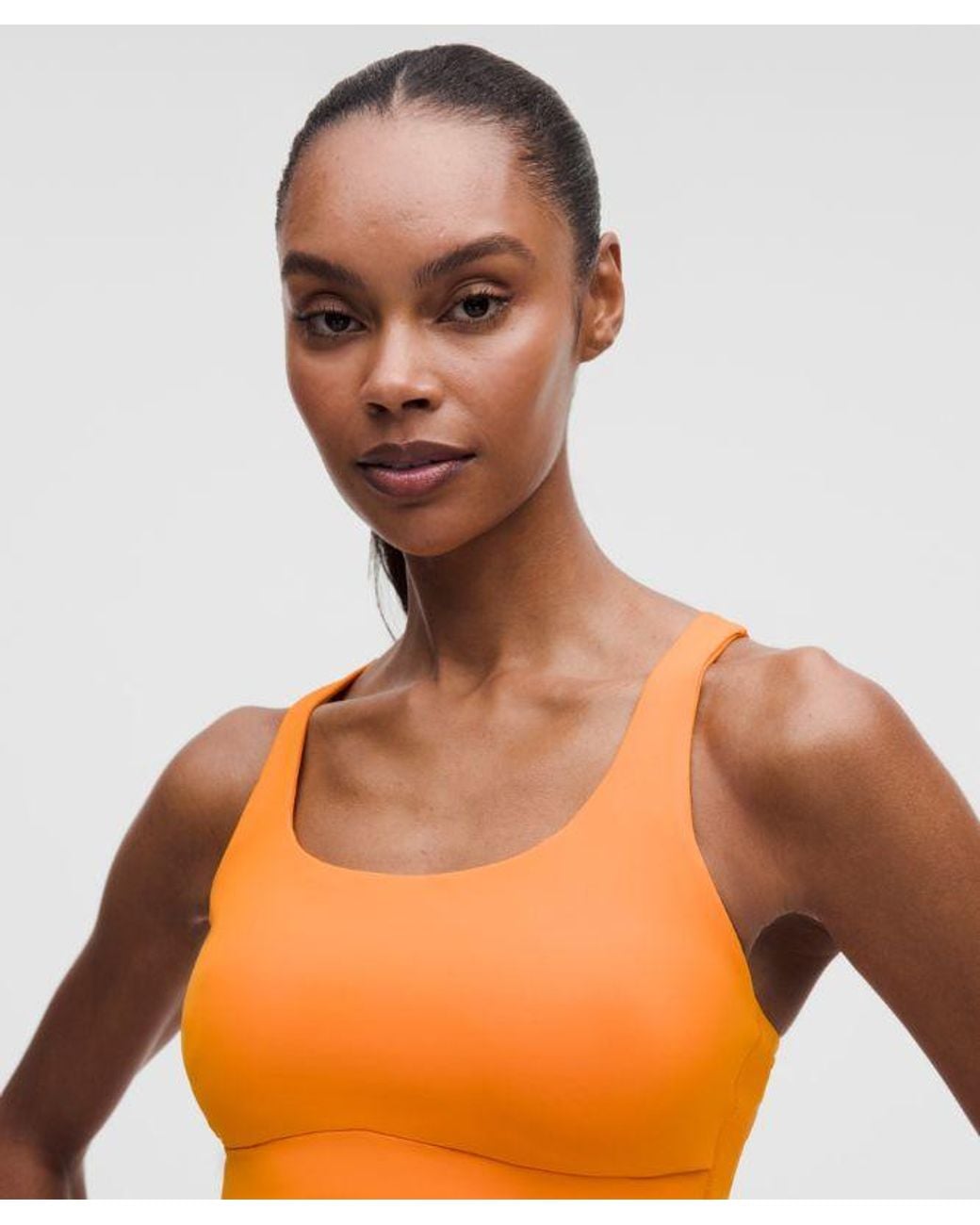 lululemon athletica Red – Energy Longline Sports Bra Medium Support, B-D Cups Evolve – – Size 6