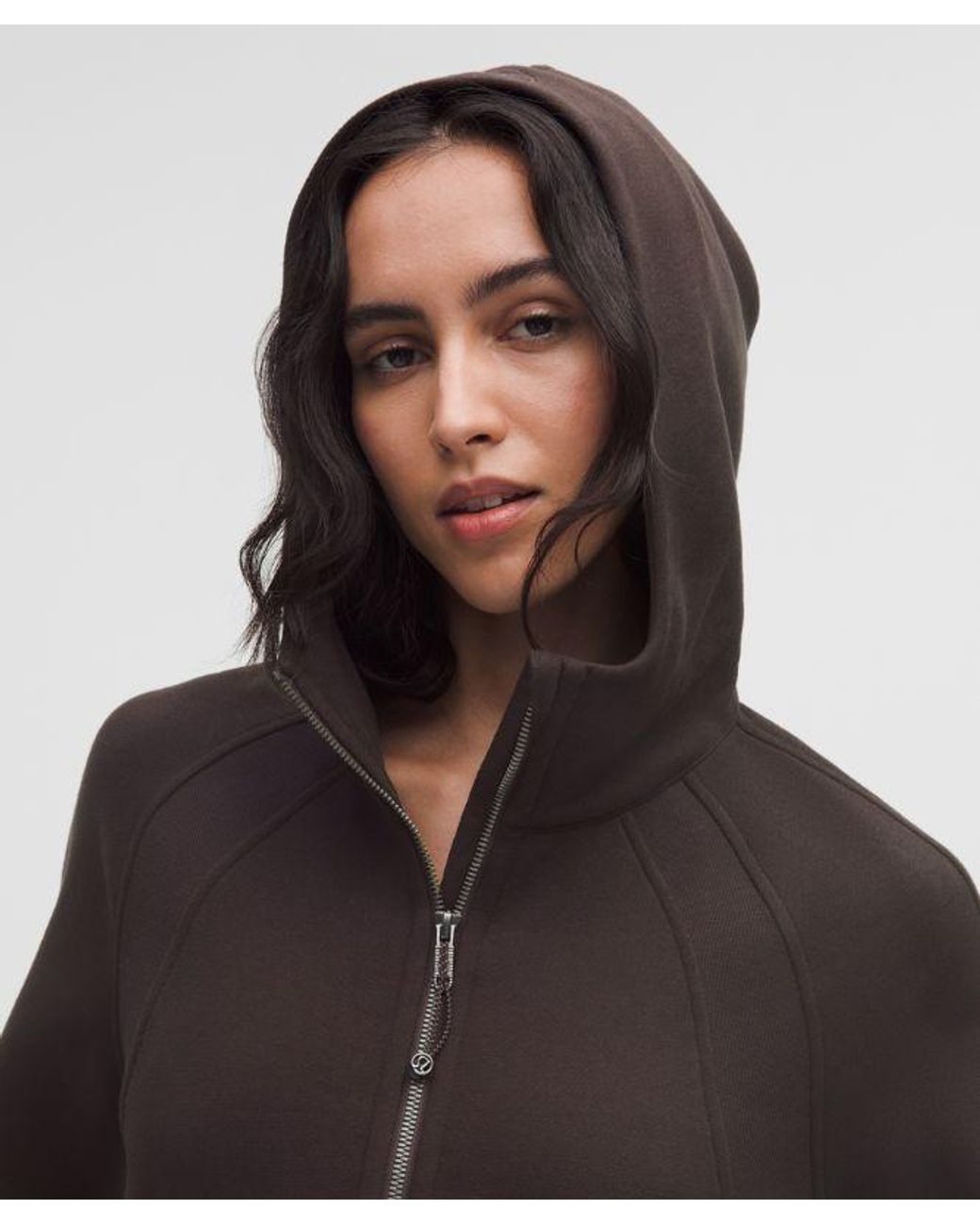 lululemon athletica Brown – Scuba Oversized Half-Zip Hoodie – – Size Medium/Large