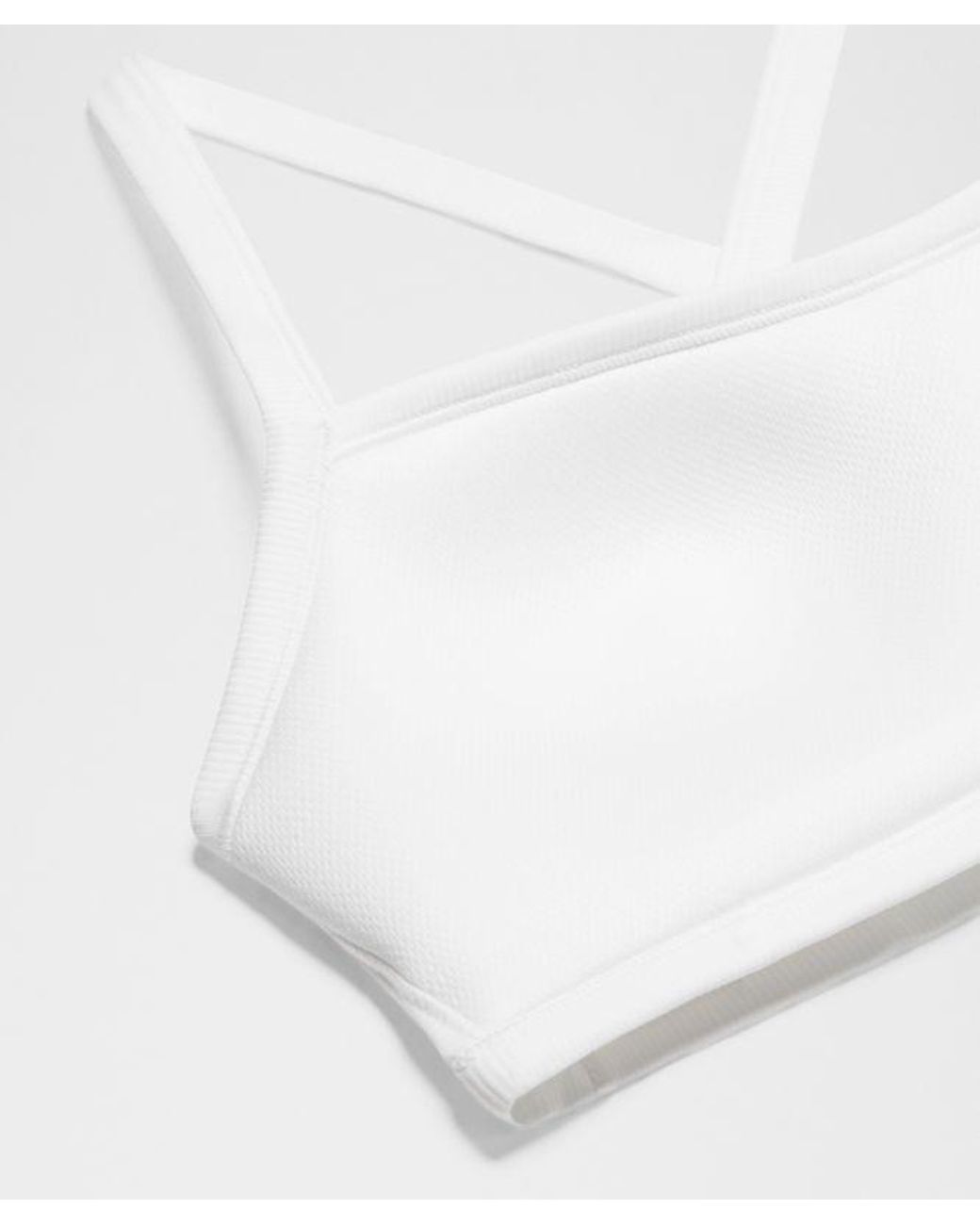 lululemon athletica White – Like A Cloud Sports Bra D/Dd Cup Contrast Trim – – Size 14