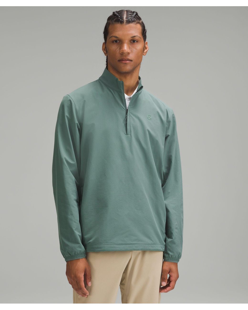 Golf Half-zip Sweatshirt Windbreaker - Color Green - Size Xs