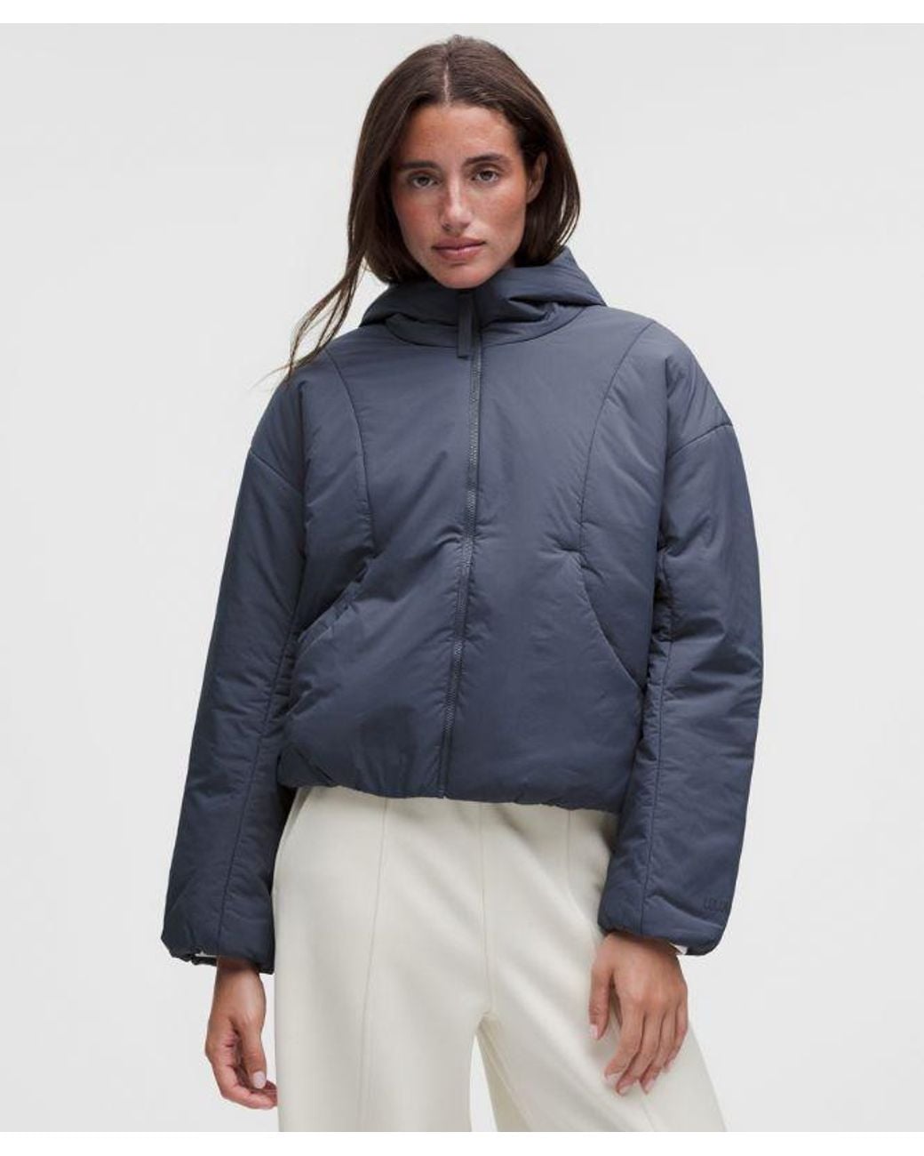 lululemon athletica Blue – Thermozen Insulated Hoodie – – Size Large