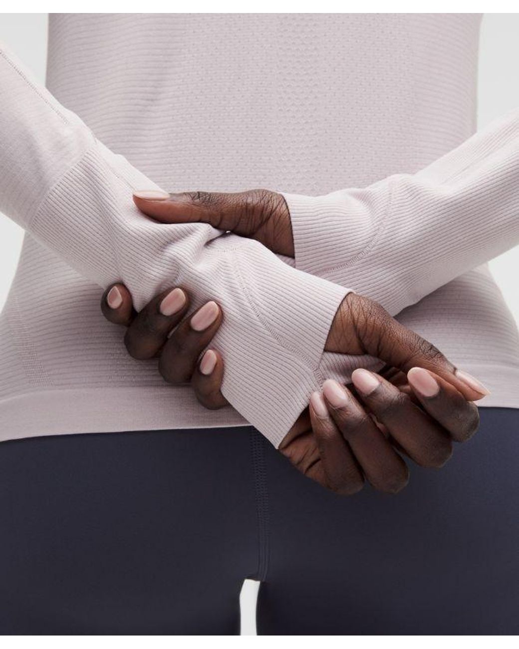 lululemon athletica White – Swiftly Tech Long-Sleeve Shirt 2.4 Waist Length – /Pastel – Size 4
