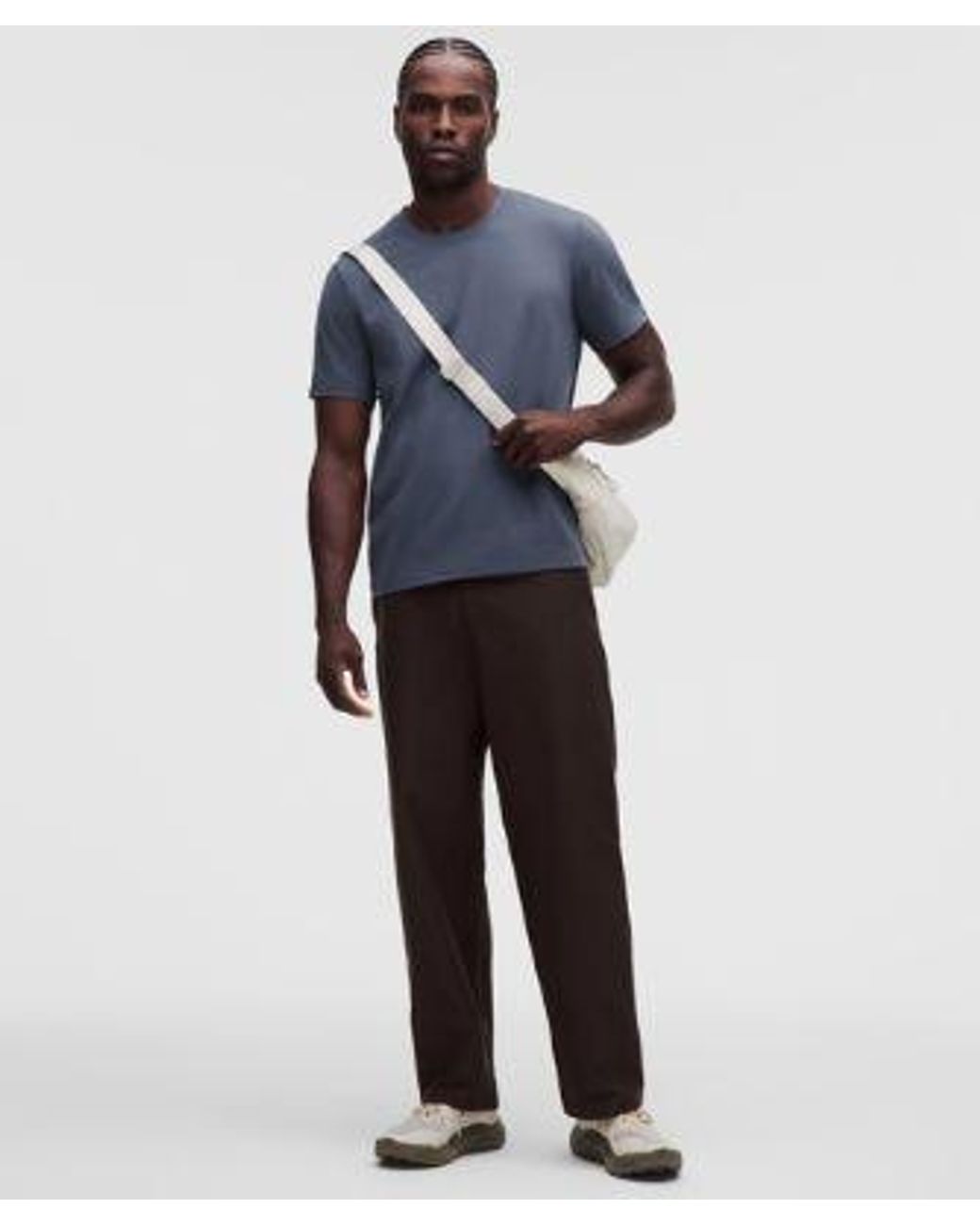 lululemon athletica Blue – Soft Jersey Short-Sleeve Shirt – – Size Large for men