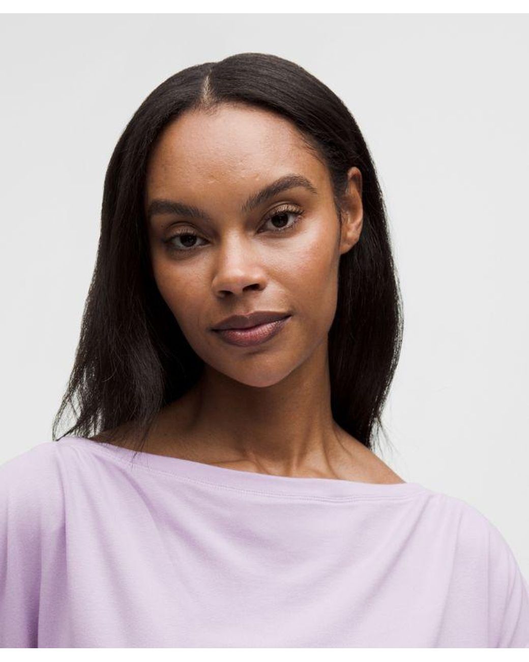 lululemon athletica Purple – Becalm Oversized Boatneck Long-Sleeve Shirt – – Size Medium