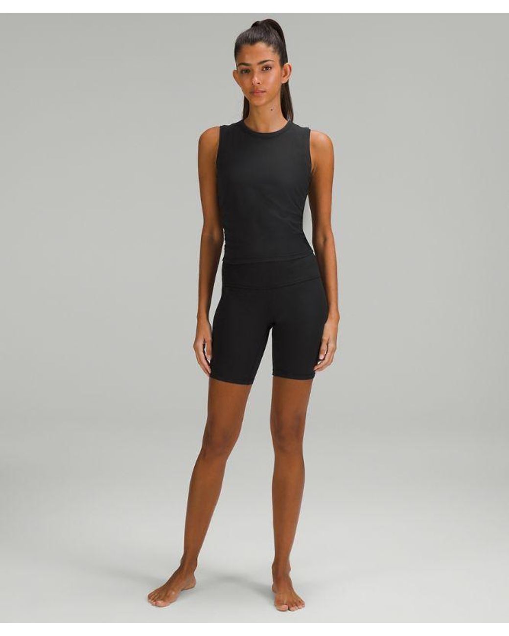 lululemon athletica Black – All It Takes Ribbed Nulu Tank Top – – Size 18