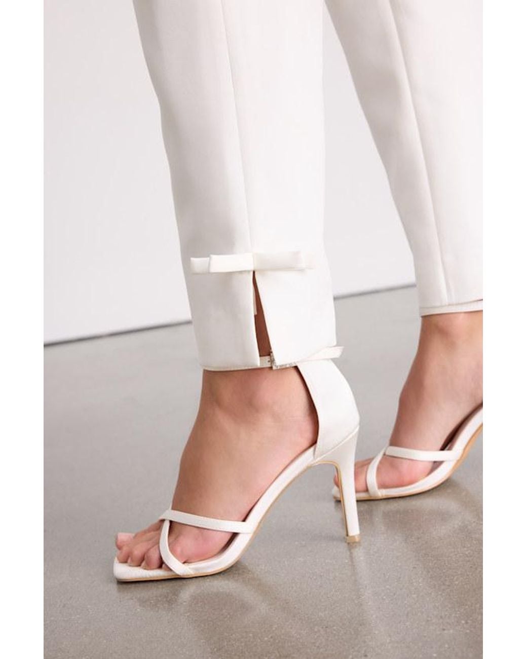 Lulus White Fenella High-Rise Straight Leg Trousers