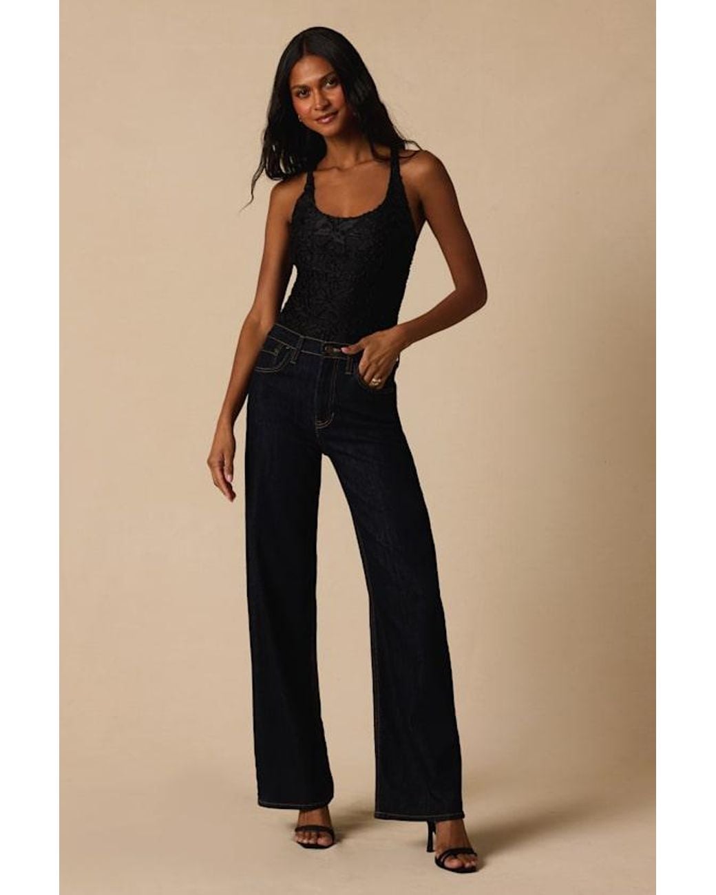 Lulus Black Jasper Burnout Velvet Bodysuit
