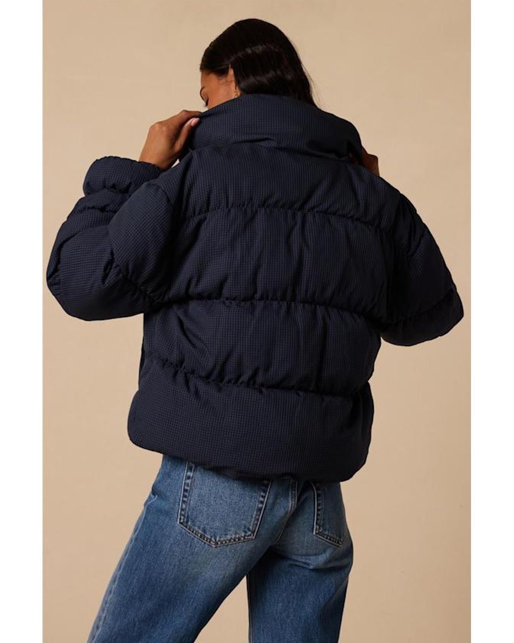 Lulus Blue Canton Puffer Jacket