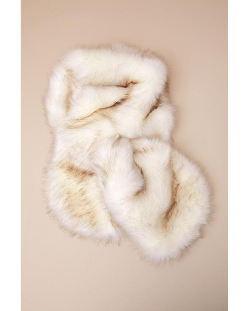 Lulus Natural Exquisite Promise Faux Fur Stole