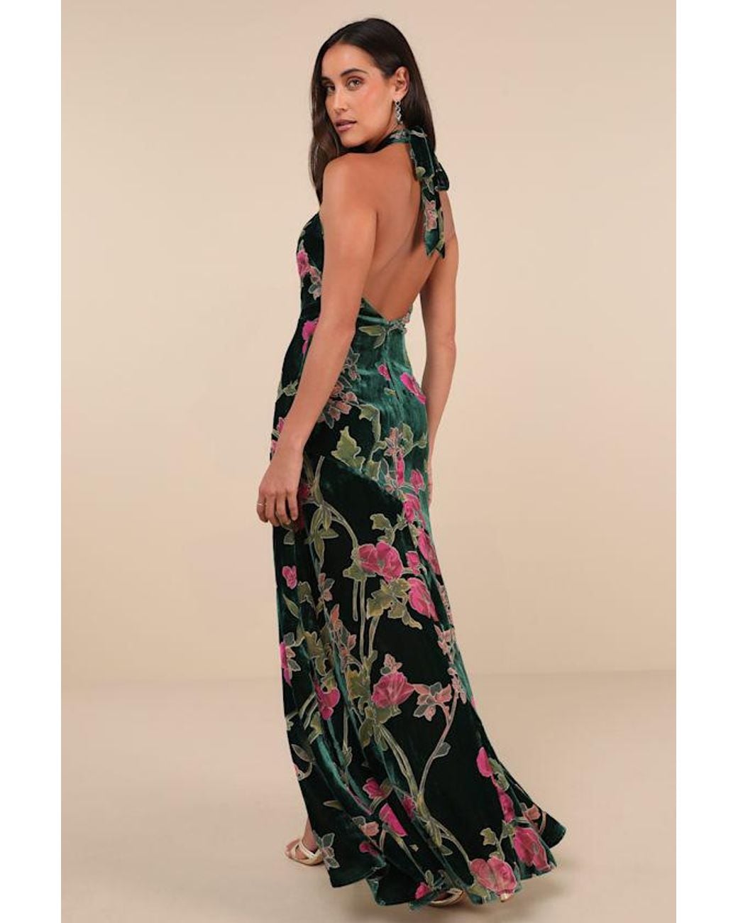 lulus green halter dress Lashay Light Green Satin Halter Mermaid Maxi Dress
