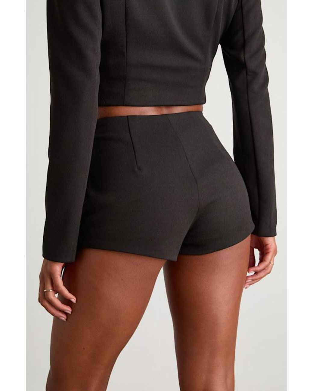 Lulus Black Lynn High-Waisted Micro Shorts