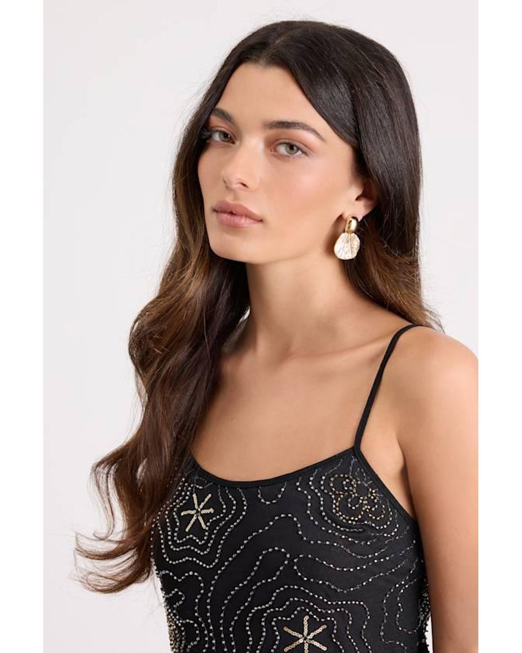 Lulus Natural Eviana Leaf Drop Earrings