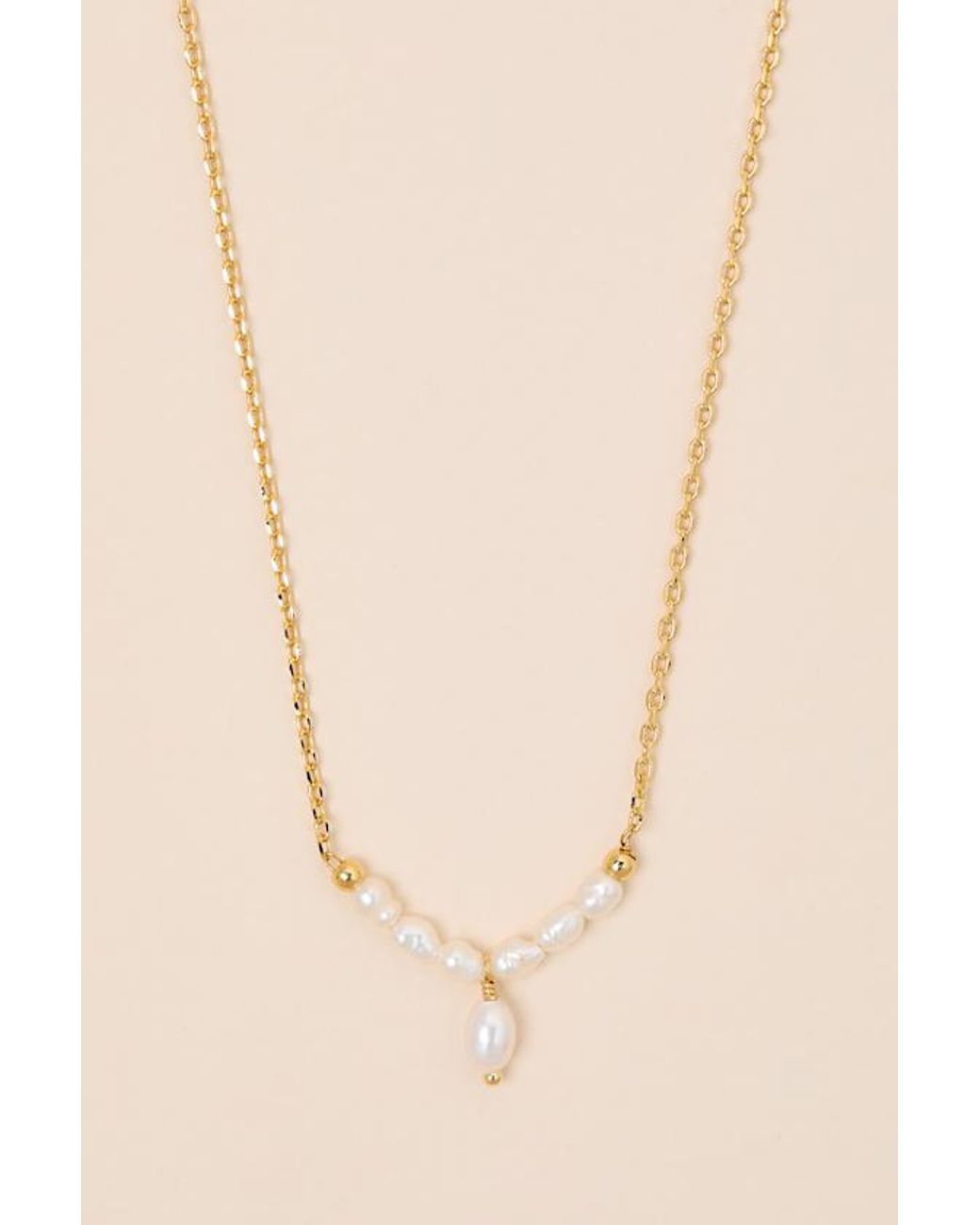 Lulus Natural Kyrie 14Kt Pearl Necklace
