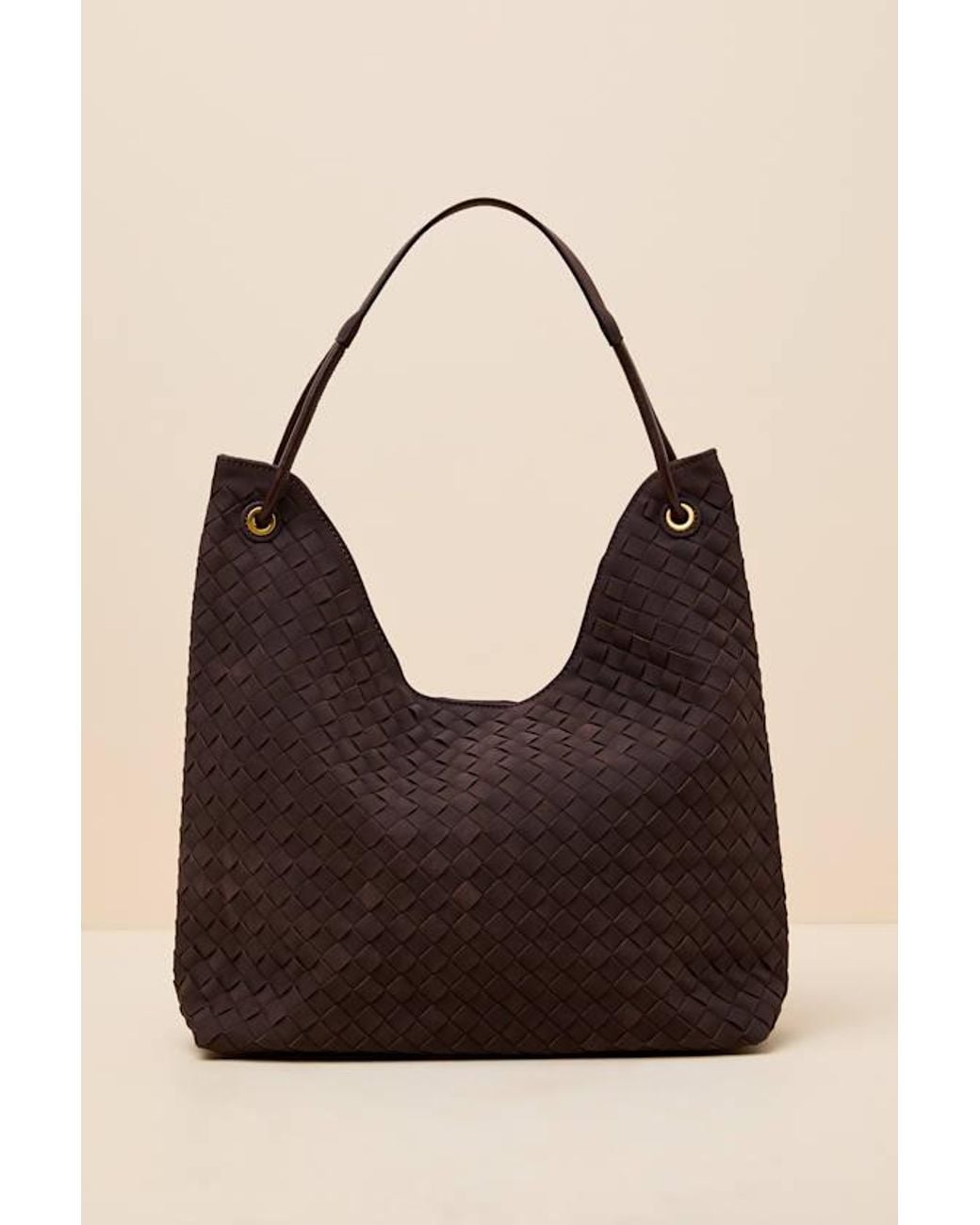 Lulus Black Alba Dark Woven Tote Bag