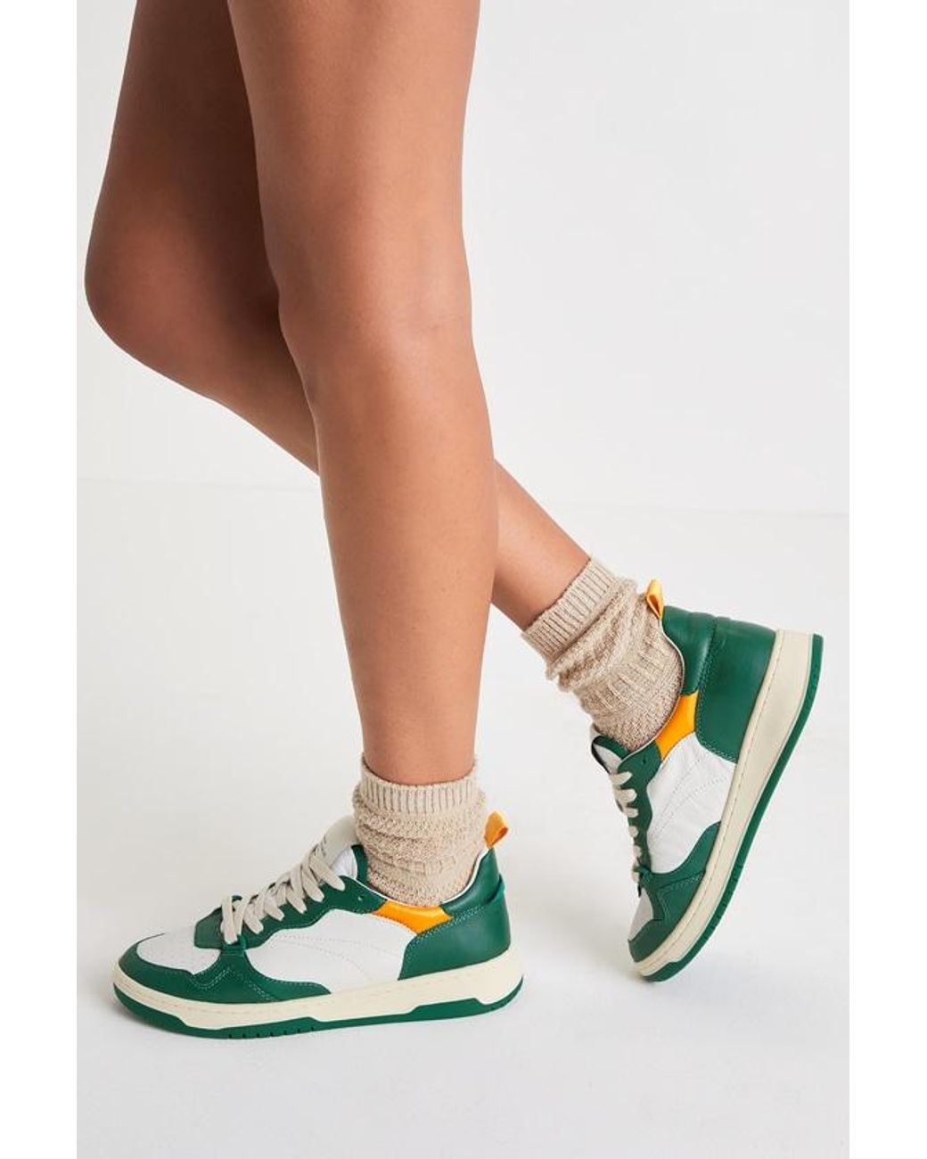 Steve Madden Everlie Multi Leather Color Block Sneakers in White Lyst UK