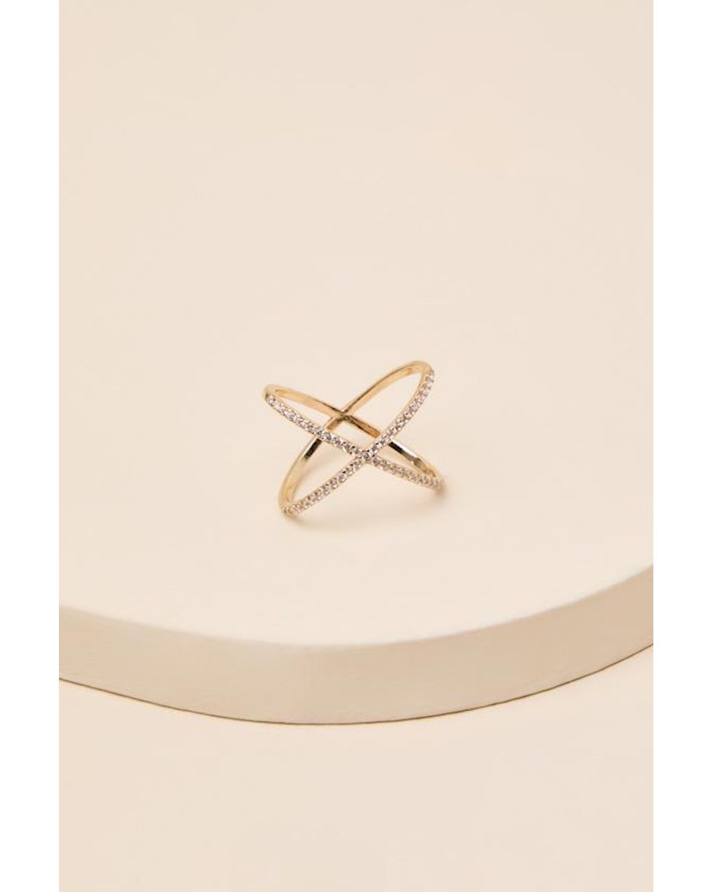 Lulus Blue Treasure Rhinestone Ring