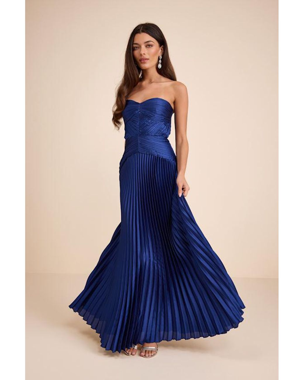 open lace back dress Jacinda Drop Waist Maxi Dress