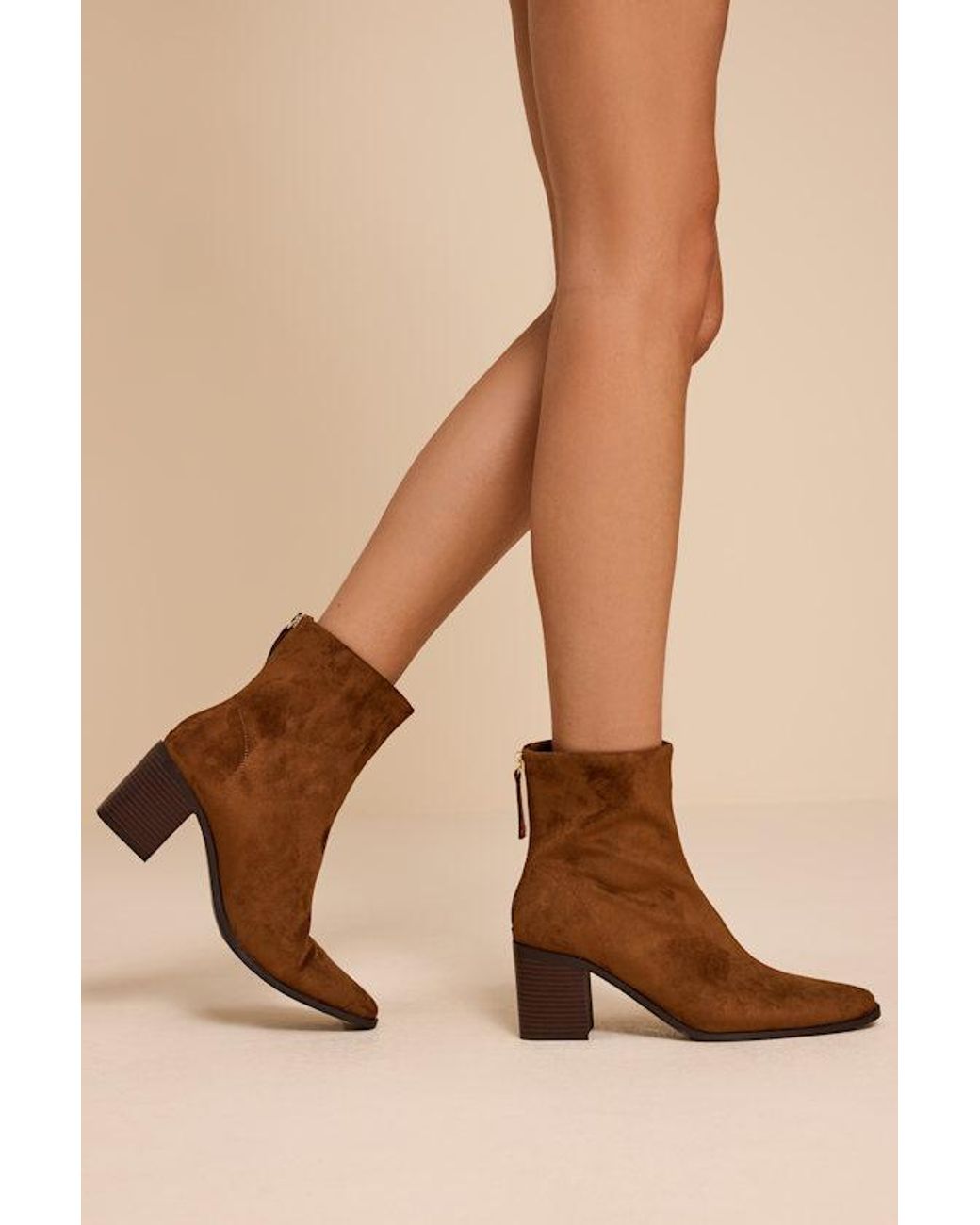 Matisse Brown Warren Suede Ankle Booties